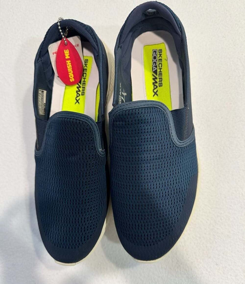 NEW Skechers GOga Max Women’s 9.5 Navy Slip On Walking Shoes Comfort